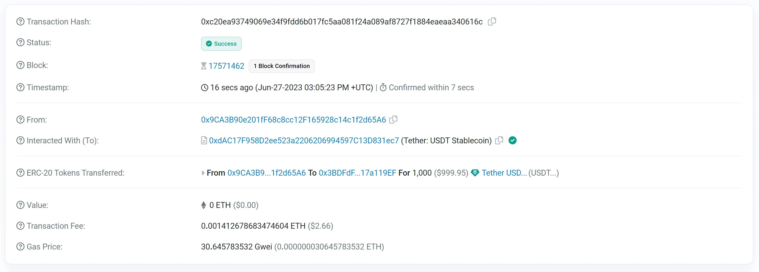 NFT nextNFTmint Etherscan Transaction Details