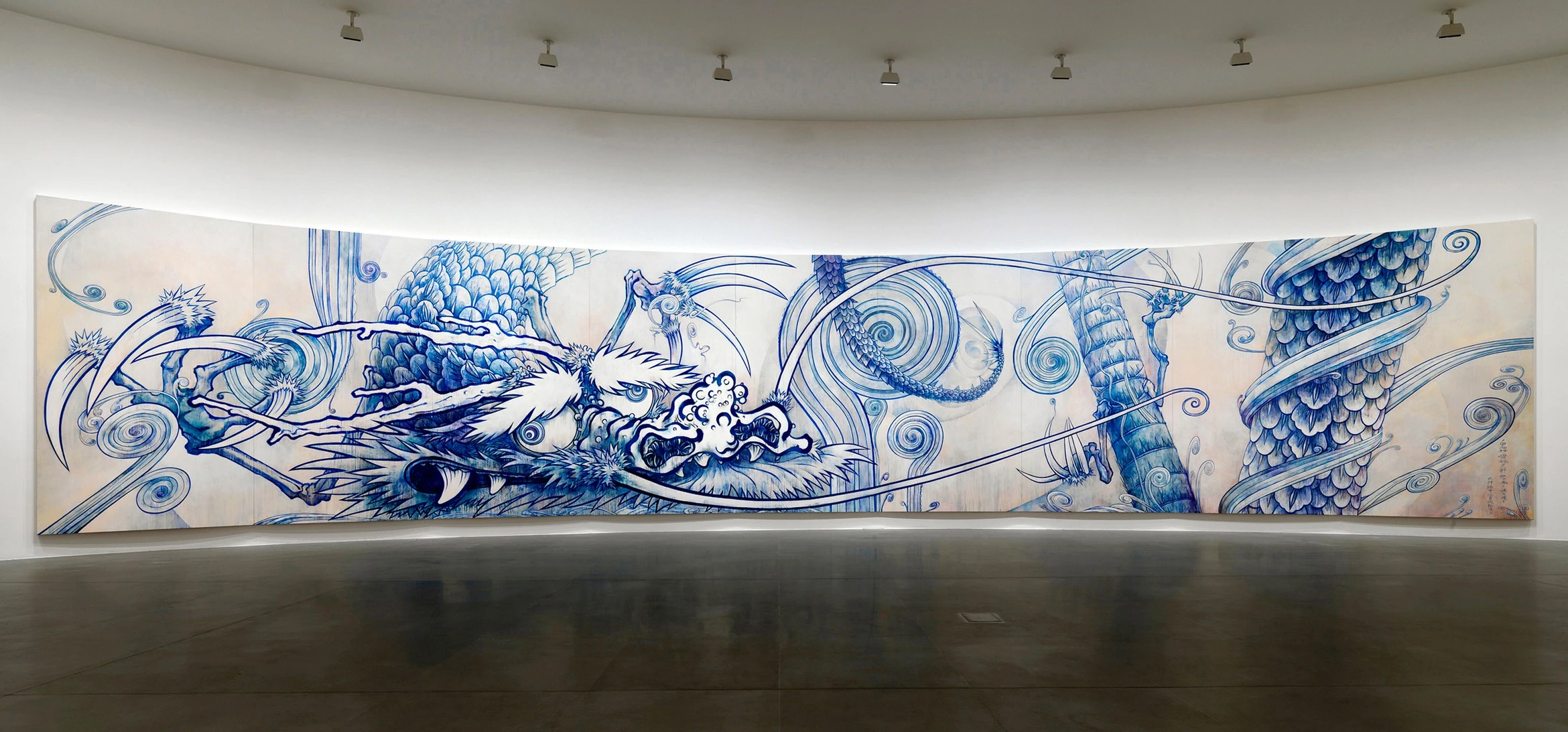 Takashi Murakami, Dragon In Clouds - Indigo Blue, 2010